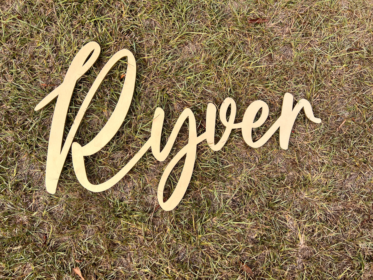 Cut out Name sign