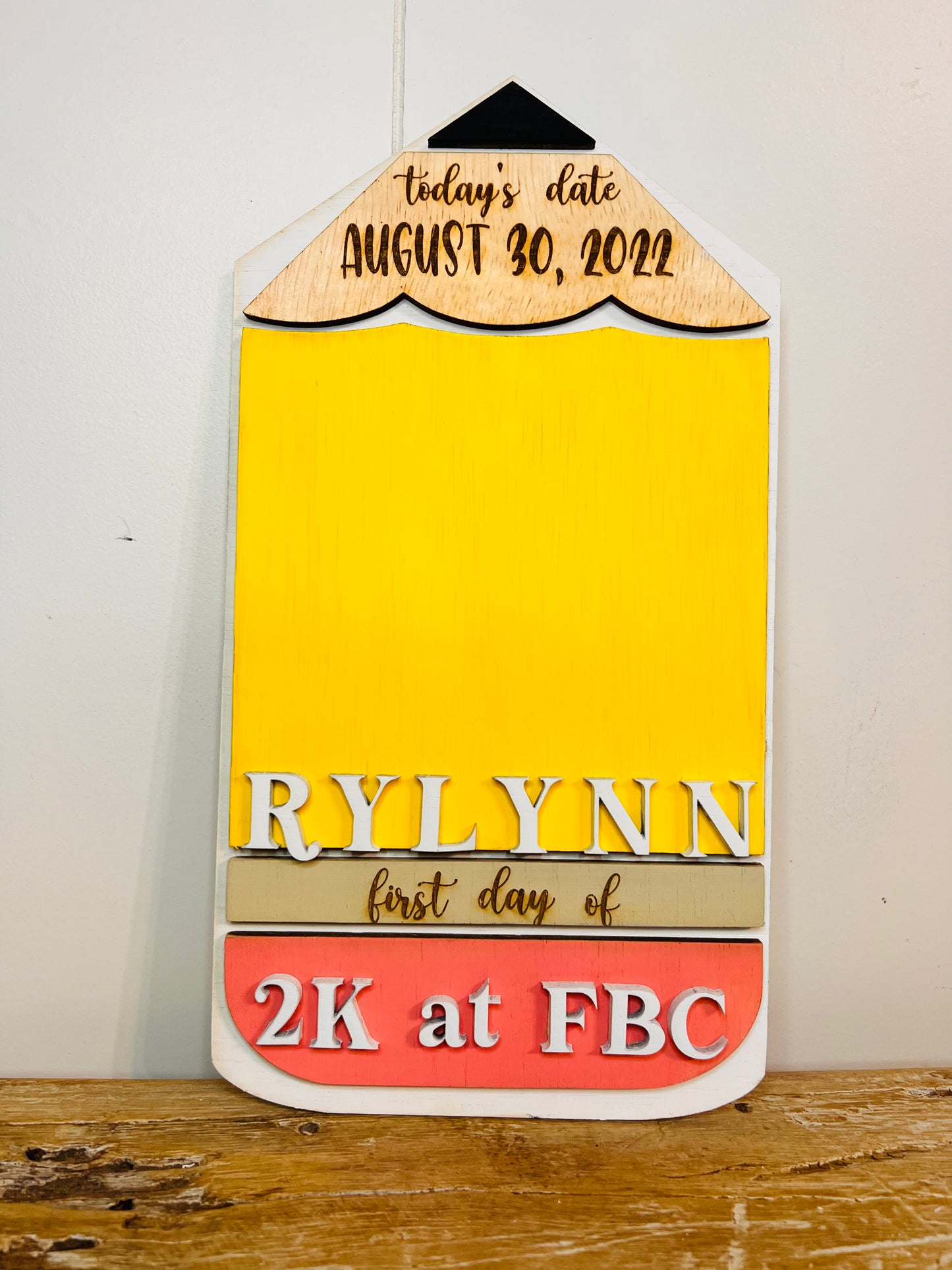 First day of school sign