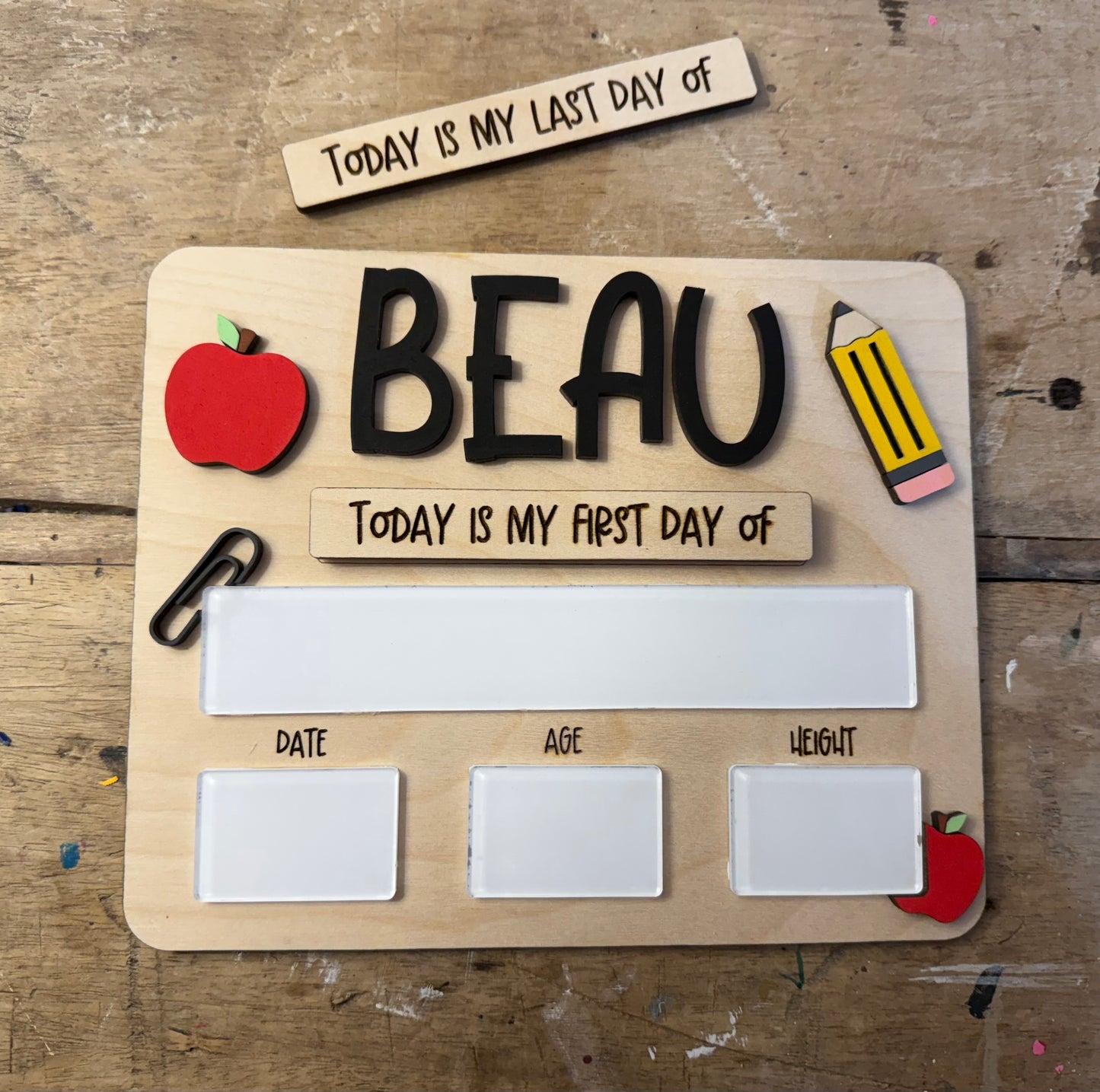 Back to school write in
