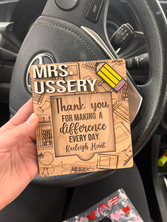 Post it note holder