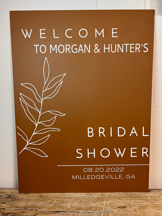 Bridal shower signage