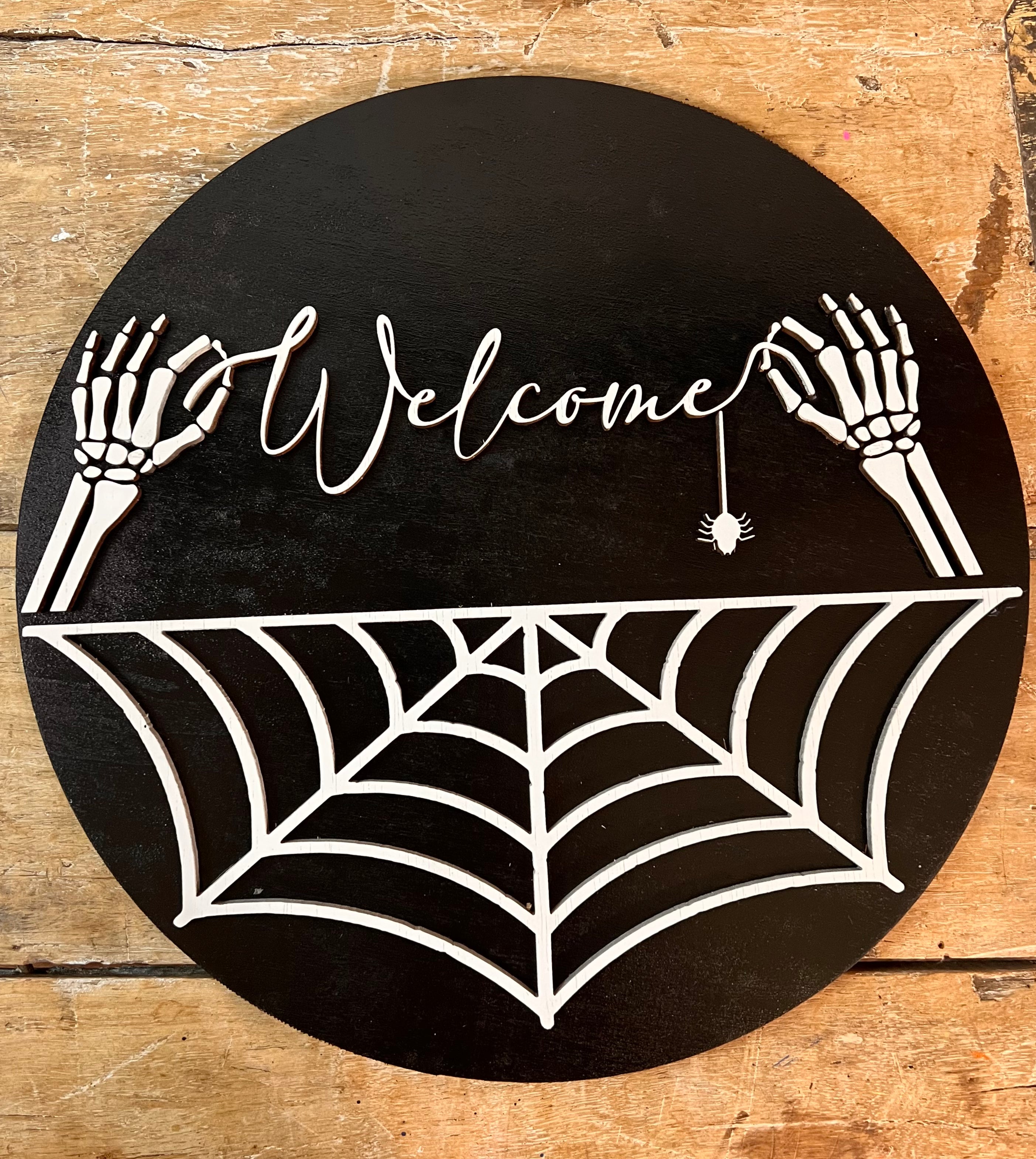Skeleton Hello. Sign Skeleton welcome sign – Chilton Grove
