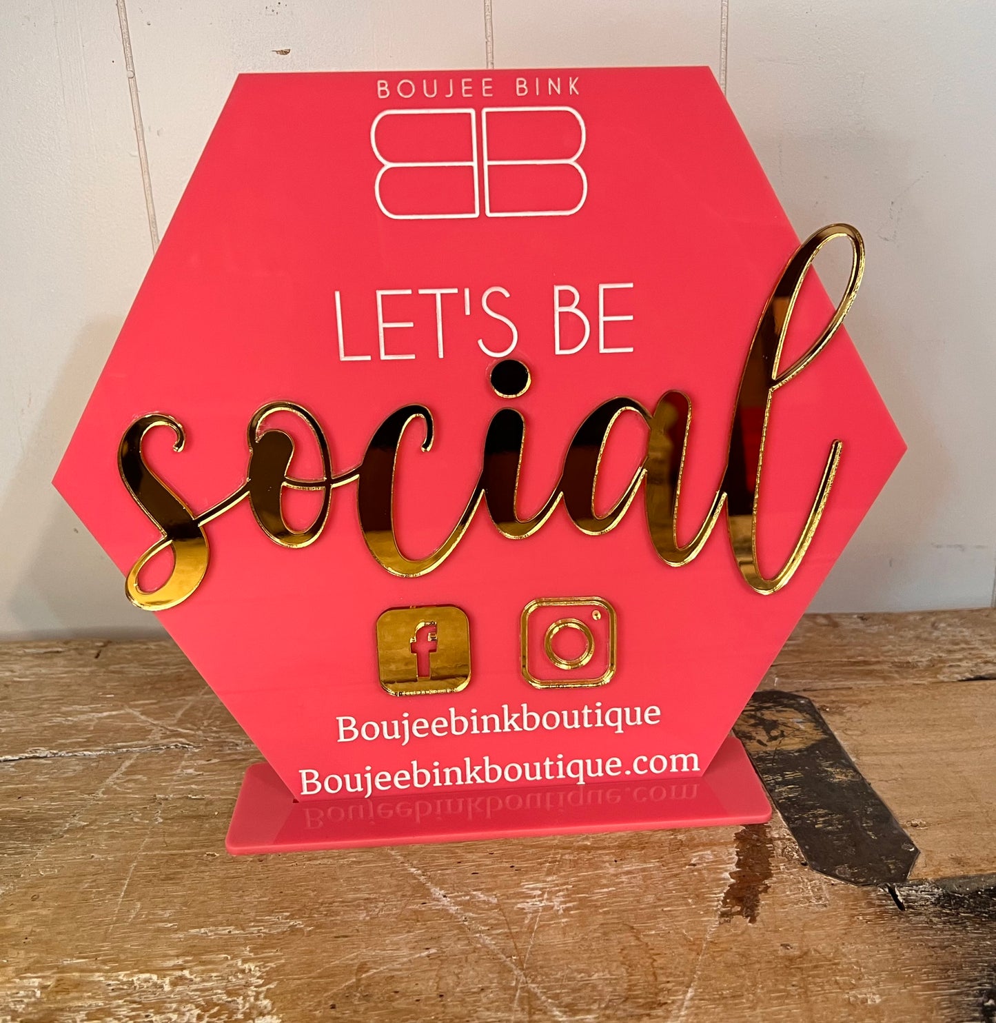 Let’s be social sign