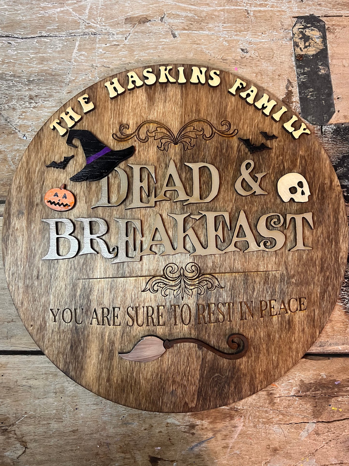 Dead and Breakfast door hanger